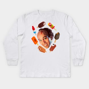 Clint Howard is the Ice Cream Man Kids Long Sleeve T-Shirt